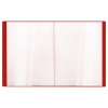 Папка с 10 вкладышами СТАММ "Стандарт" А4, 9мм, 600мкм, пластик, красная