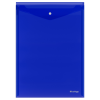 Папка-конверт на кнопке Berlingo "No Secret", А4, 200мкм, вертикальная, синяя