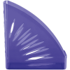 Лоток для бумаг вертикальный СТАММ "Тропик", тонированный фиолетовый, ширина 110мм