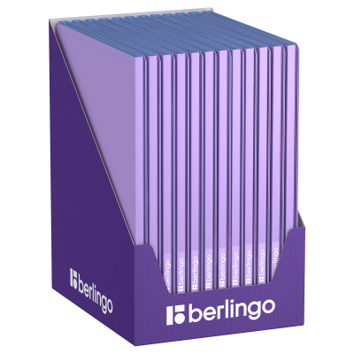Папка с 10 вкладышами Berlingo "Haze" А4, 9мм, 600мкм, с внутр. карманом, сиреневая, софт-тач