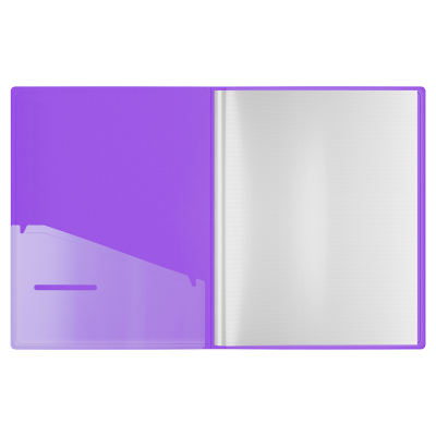 Папка с 10 вкладышами Berlingo "Envy" А4, 17мм, 700мкм, с внутр. карманом, фиолетовая