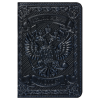 Обложка для паспорта Кожевенная мануфактура, нат. кожа, "Герб", темно-синий