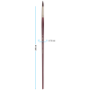 Кисть художественная синтетика бордовая Гамма "Вернисаж", круглая №16, длинная ручка
