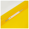 Папка-скоросшиватель пластик. перф. СТАММ А4, 120мкм, желтая с прозр. верхом