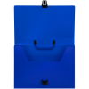 Папка-портфель 1 отделение СТАММ А4, 600мкм, на замке, пластик, синий