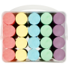 Мелки цветные для асфальта Мульти-Пульти, с принтом, 20шт., 5цв., круглые, пластиковое ведро