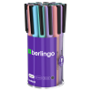 Ручка гелевая Berlingo "Instinct" черная, 0,5мм, корпус ассорти NEW