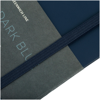 Записная книжка А5 96л. ЛАЙТ, кожзам, Greenwich Line "Classic. Dark blue", с резинкой, блок без линовки