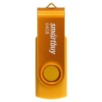Память Smart Buy "Twist" 64GB, USB 2.0 Flash Drive, желтый