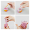 Набор для создания слайма ТРИ СОВЫ Slime party "Дино", фиолетовый, наполнение - кубики и блестки, аромат бабл гам, картонная коробка