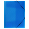 Папка на резинке СТАММ "Кристалл" А4, 500мкм, пластик, синяя