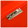 Папка с боковым зажимом СТАММ "Кристалл" А4, 17мм, 700мкм, пластик, красная