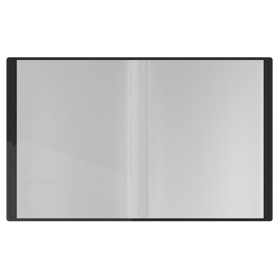 Папка с 60 вкладышами Berlingo "Soft Touch", 30мм, 700мкм, черная, с внутр. карманом