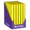 Папка с зажимом Berlingo "Soft Touch", 17мм, 700мкм, желтая, с внутр. карманом