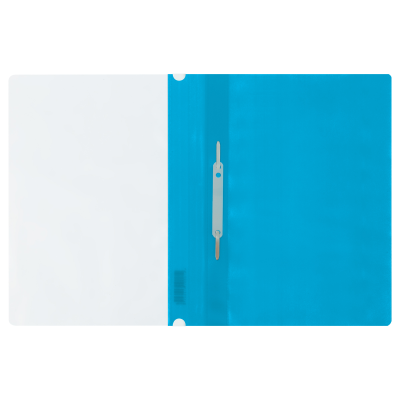 Папка-скоросшиватель пластик. СТАММ А4, 120мкм, голубая с прозр. верхом