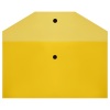 Папка-конверт на кнопке СТАММ С6+, 150мкм, пластик, прозрачная, желтая