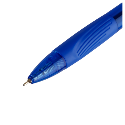 Ручка шариковая автоматическая Munhwa "MC Ever" синяя, 0,38мм, грип