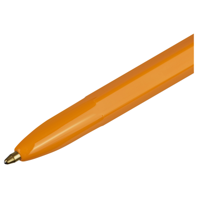 Ручка шариковая СТАММ "Оптима" синяя, 1,0мм, оранжевый корпус
