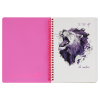 Скетчбук 40л., А5 на гребне BG "Neon. Pink", маркерная бумага 120г/м2