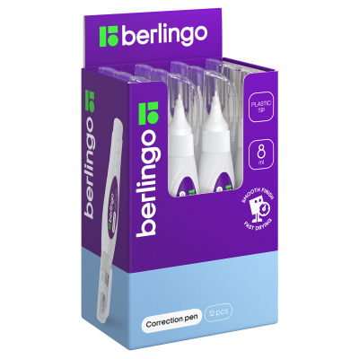 Корректирующий карандаш Berlingo, 08мл, пластиковый наконечник