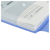 Папка-конверт на кнопке OfficeSpace А4, ПВХ, 180мкм, вертикальная, расширяющаяся до 250л., цветная, синяя