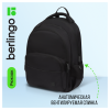 Рюкзак Berlingo U3 "Totally black" 41*29,5*13см, 2 отделения, 4 кармана, эргономичная спинка