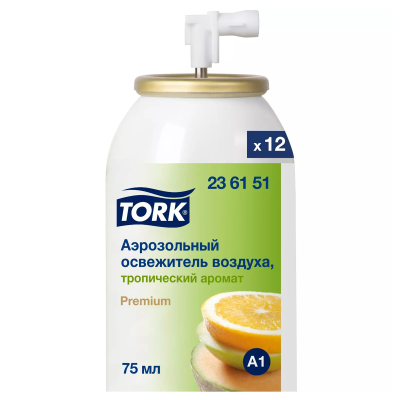 Сменный баллон для освежителя воздуха Tork "Premium"(А1), тропический, 75мл