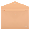 Папка-конверт на кнопке СТАММ "Акцент" А4, 180мкм, пластик, непрозрачная, персиковая