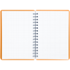 Записная книжка А6 60л. на гребне BG "Neon", оранжевая пластиковая обложка, тиснение фольгой