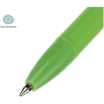Ручка шариковая MESHU "Cactus" синяя, 0,7мм, корпус ассорти, с топпером
