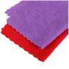 Салфетки для уборки OfficeClean "Универсальные", набор 2шт. (фиолетовая+красная), микрофибра, 25*25см, европодвес