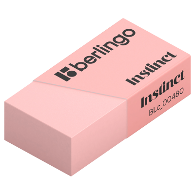 Ластик Berlingo "Instinct", 4шт., прямоугольные, 40*20*10мм, пакет с европодвесом