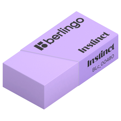 Ластик Berlingo "Instinct", 4шт., прямоугольные, 40*20*10мм, пакет с европодвесом
