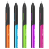 Ручка шариковая Berlingo "Color Zone stick" синяя, 0,7мм, прорезиненный корпус ассорти, пакет