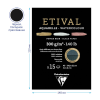 Альбом для акварели, 15л., А5, на склейке Clairefontaine "Etival", 300г/м2, торшон, холод. пресс., черный