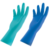 Перчатки резиновые хозяйственные Paclan "Practi Extra Dry", разм. M, х/б напыление, 100% флок, голубые, пакет с европодвесом