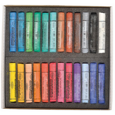 Пастель художественная Koh-I-Noor "Toison D`or Extra Soft 8554", 24 цвета, картон. упаковка