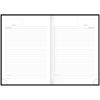 Ежедневник недатированный, А5, 160л., балакрон, OfficeSpace "Ariane", бордовый