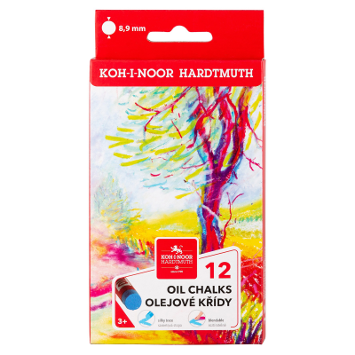 Пастель масляная Koh-I-Noor "8312", 12 цветов, картон. упаковка