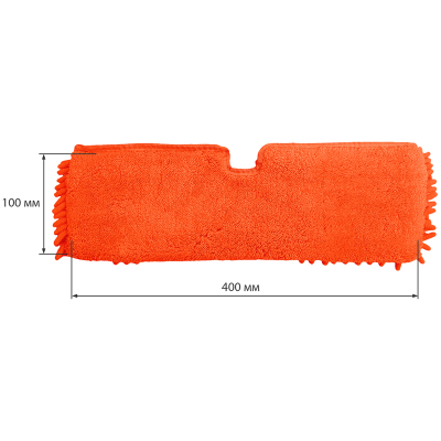 Насадка МОП для швабры OfficeClean Professional двусторонняя, 40*10см, микрофибра, оранжевая
