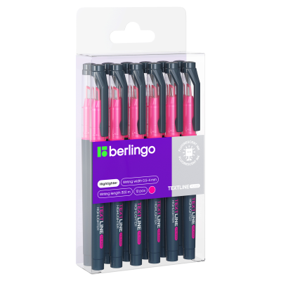 Текстовыделитель Berlingo "Textline HL450" розовый, 0,5-4мм