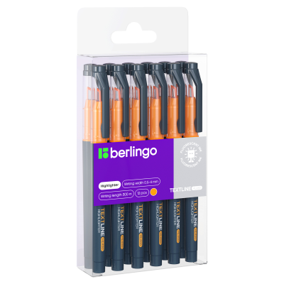 Текстовыделитель Berlingo "Textline HL450" оранжевый 0,5-4мм