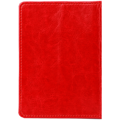 Обложка для паспорта OfficeSpace "Life line", иск. кожа, красный, тиснение фольгой