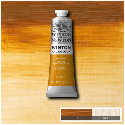 Краска масляная художественная Winsor&Newton "Winton", 37мл, туба, натуральная сиена