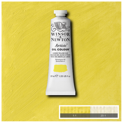 Краска масляная профессиональная Winsor&Newton "Artists Oil", 37мл, желтый лимон