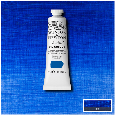 Краска масляная профессиональная Winsor&Newton "Artists Oil", 37мл, насыщенно-синий кобальт