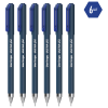 Ручка шариковая Berlingo "Ultra X2" синяя, 0,7мм, игольчатый стержень, 6шт., PET пенал