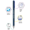 Ручка шариковая Berlingo "Ultra X2" синяя, 0,7мм, игольчатый стержень