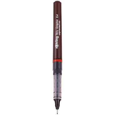 Ручка капиллярная Rotring "Tikky Graphic" черная, 0,4мм