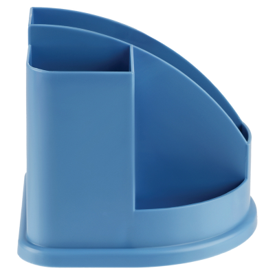 Настольная подставка СТАММ "Авангард", пластиковая, сине-голубая